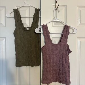 2-Pack FP Love Letter Inspired Tank  – Green & Purple